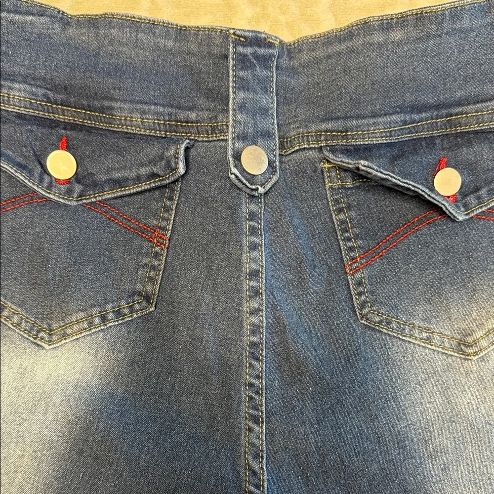 2 x Pair of High Rise Boot Cut Blue Denim Women's‎ Jeans 32 Inch waist, Flared